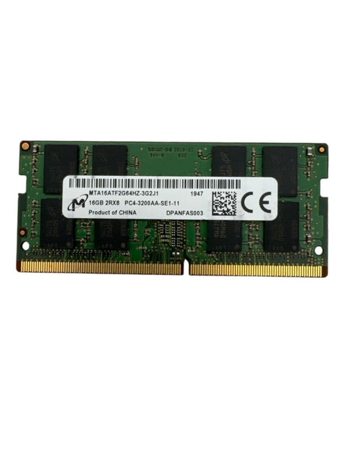 16GB DDR4 1x16GB Micron SODIMM 2Rx8 PC4-3200AA 3200Mhz RAM Minne (beg)