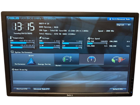 Moderkort ASUS P8Z77-V LX med Processor intel core i5 och RAM minne (beg)