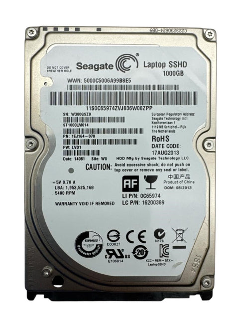 Seagate 2.5-tums hårddisk 1000GB (beg)