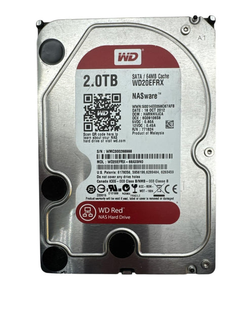 WD Red 2TB hårddisk; 3,5 tum (beg)