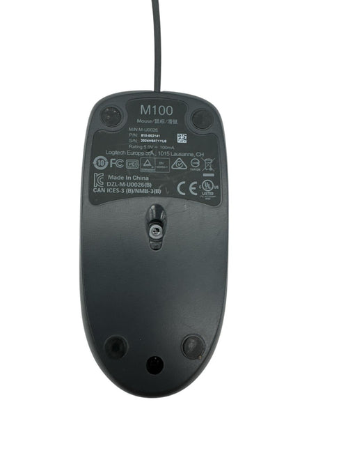 Logitech M100 mus (svart)(Beg)