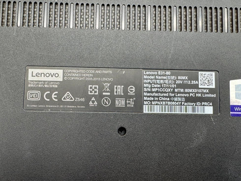 lenovo e31-80 80mx /i5-6200U/8 GB ram/ 240GB SSD/Windows 11 (beg)
