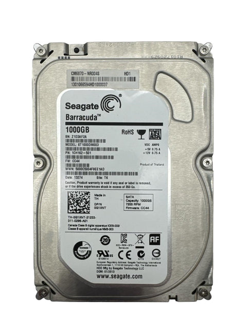 Seagate Barracuda 3.5 HDD Intern hårddisk - 1000 GB (beg)