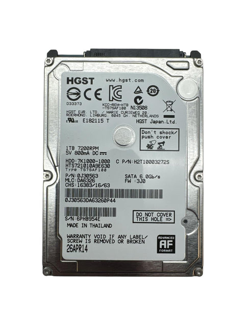 HGST 2.5 1TB HDD Intern hårddisk - 1000 GB (beg)