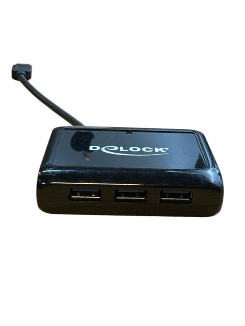 Delock USB 3.0 Hub 3 Port + 1 Port Gigabit LAN 10/100/1000 Mb/s (beg)