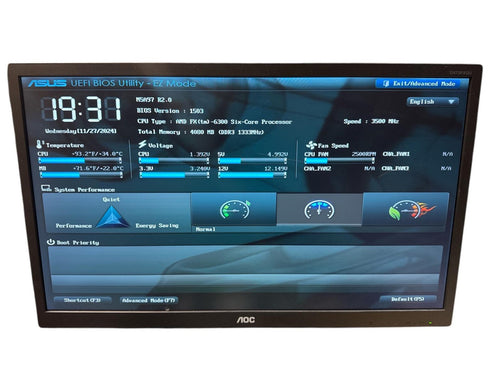 Moderkort ASUS M5A97 R2.0 med Processor och RAM minne (beg)