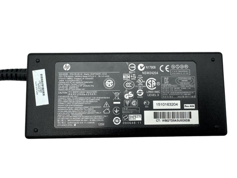 Original HP Original 120W 18,5V-6,5A, (7,4x5,0 mm) med nätsladd (beg)