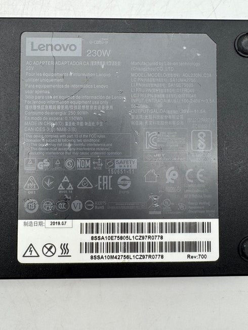 Original Lenovo 230W AC Adapter / Laddare 20V 11.5A (beg)