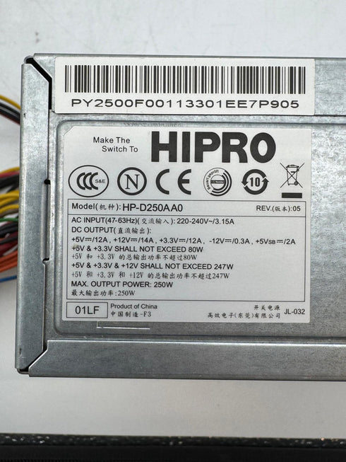 Power Supply/ nätaggregat Hipro HP-HP-D250AA0 250w 20P (beg)