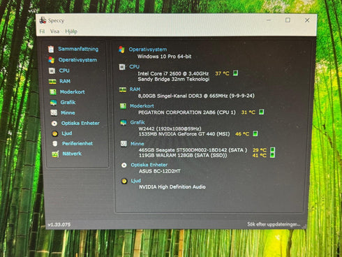 Stationära dator, HP Pavilion Elite win 10/128 SSD/( beg)