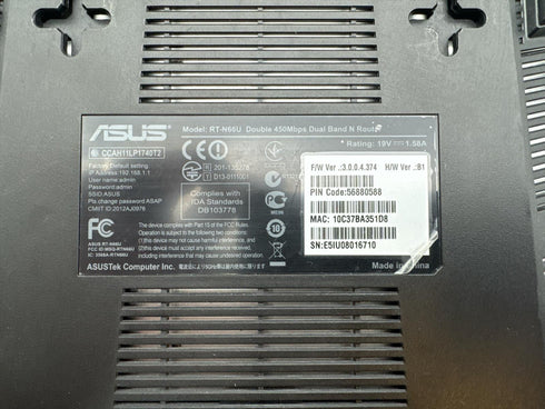 ASUS RT-N66U - Trådlös Dual Band-router (450Mbps(Beg)