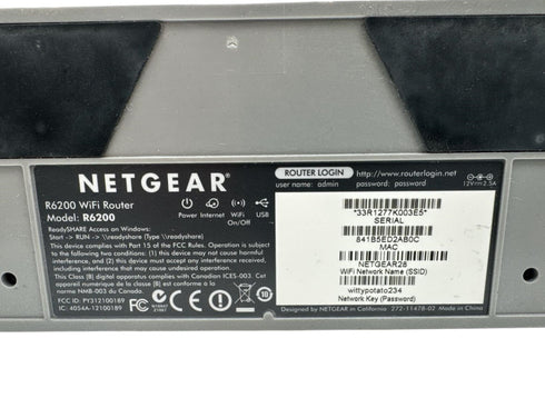 NETGEAR Wireless Router - AC1200 Dual Band Gigabit (R6200) (Beg)