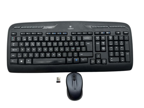 Logitech Trådlöst Mk320 tangentbord och mus (beg)