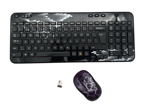 Logitech Trådlöst K360 tangentbord och mus (beg)