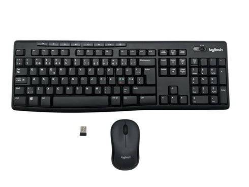 Logitech Trådlöst K270 tangentbord och mus (beg)