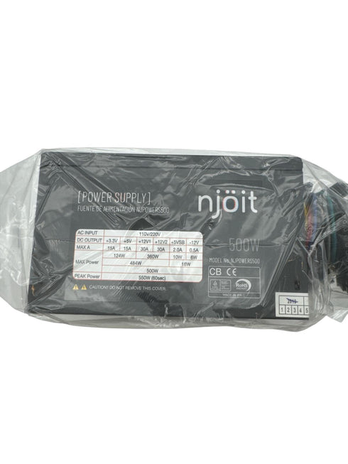 njöit 500W ATX 500W Power Supply / nätaggregat