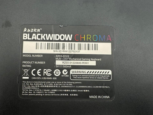 Razer BlackWidow Chroma Gaming tangentbord (beg)