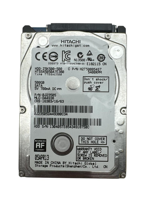 HITACHI 2.5 HDD Intern hårddisk - 500 GB (Beg)