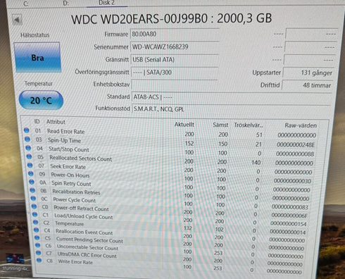 Western Digital extern hårddisk 2TB (beg) num (6)