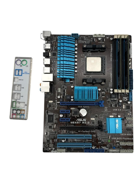 Moderkort ASUS M5A97 R2.0 ATX med Processor och RAM minne (beg)