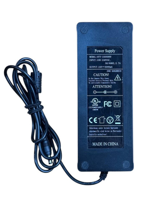 120 W Laddare/AC-Adapter MODEL:HTY-240500024V /5A AC/DC Adapter Laddare (beg)