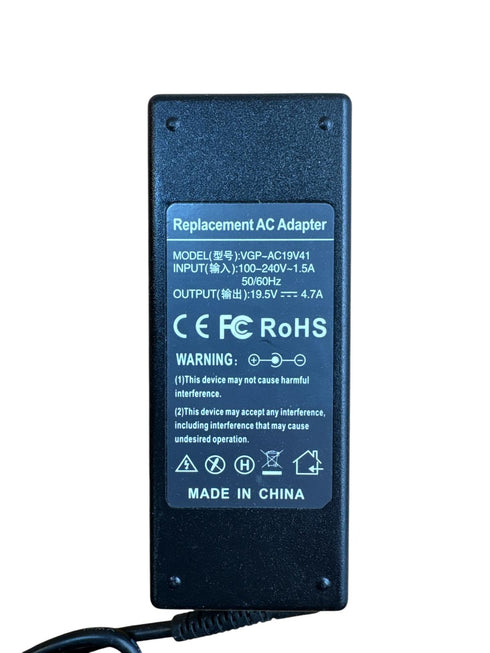 bärbar dator strömadapter nätdel 19,5 V 4.7A 90 W kompatibel med Sony Vaio(beg)