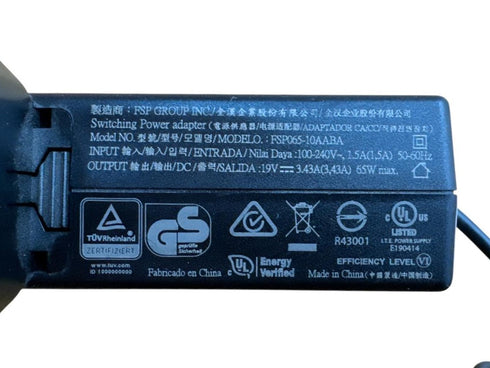 Intel NUC 65W FSP065-10AABA 19V 3,43A mini PC/AC Adapter laddare (beg)