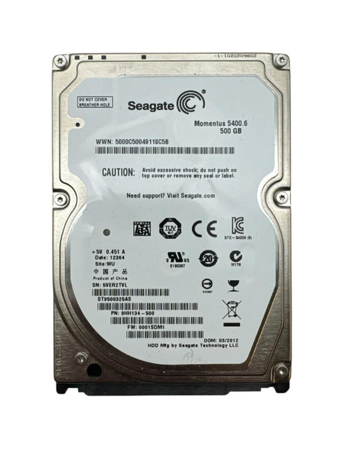 Seagate 2.5 HDD Intern hårddisk - 500GB (beg)