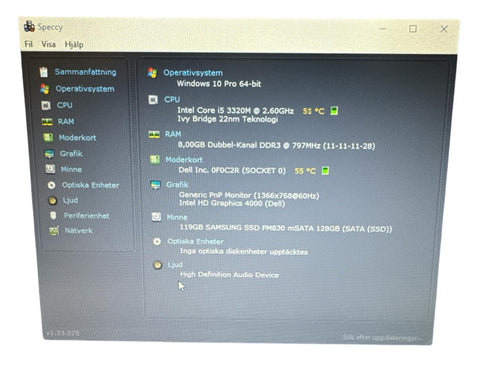 Dell Latitude E6230 12.5 / i5-3320M 2.6Ghz /8GB DDR3 /128GB SSD, Win 10 (beg)