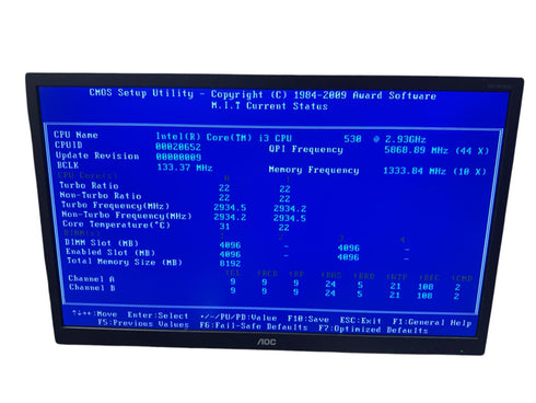 Moderkort GIGABYTE GA-H55M-S2H Intel Core i3 RAM-minne 8gb (Beg)