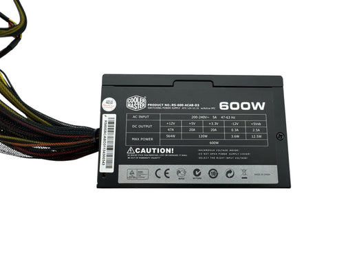 Cooler Master RS600 600W Power Supply/ nätaggregat (Begagnat)