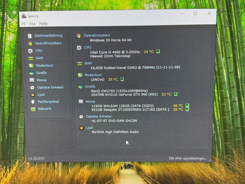 Lenovo | i5 4460 @ | 8GB RAM | 128GB SSD + 1TB HDD | Win 10 Pro (beg)