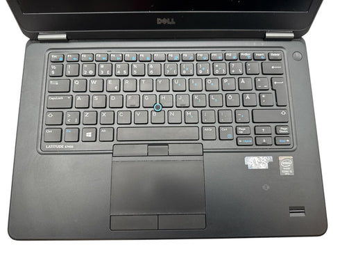 Dell Latitude E7450 14" bärbar dator, Intel Dual Core i5-5300U, 8 GB RAM, 128 GB SSD, HDMI, Windows 10 Pro (beg)