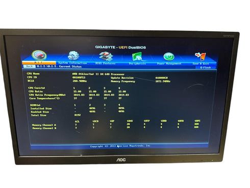 Moderkort GIGABYTE GA-970A-UD3P Amd RAM-minne 8gb (Beg)