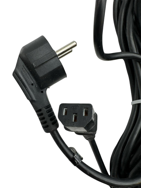 Euro Strömkabel, 3-polig Stickkontakt 10m Strömkontakt, 10A 18AWGX3C för Scenljus Strömkontakt/datorns Strömkabel/Nätkabel/Skrivarkabelkontakt (beg)