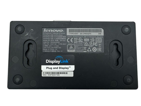 Lenovo ThinkPad DK1522 USB 3.0 Universal Pro Dock Docking Station(beg)