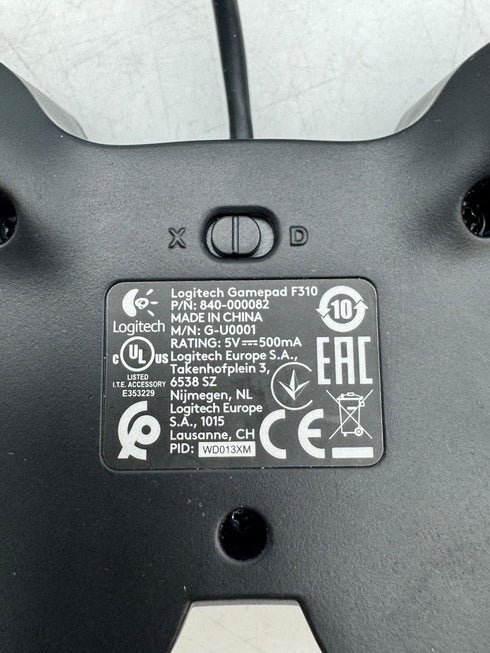 Logitech Gamepad F310 Blå, Multifärg, Svart (beg)