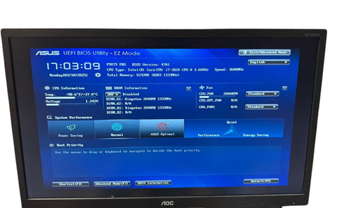 Moderkort Asus P9X79 PRO med Intel Core i7-3820 + RAM-minne (Beg)
