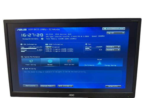 Moderkort ASUS H81-Plus + Intel Core i5-4430 + med RAM-minne (Beg)
