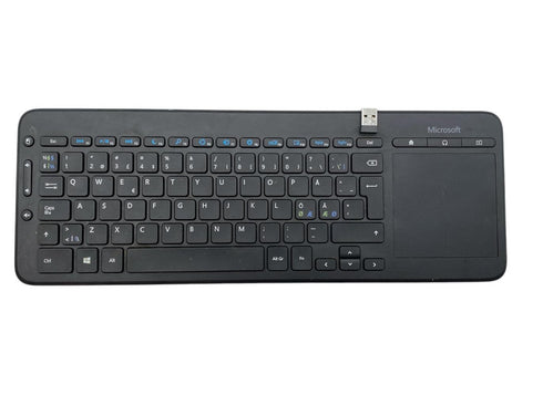 Microsoft Trådlöst Tangentbord med Pekplatta, Universal PC Laptop Tablet Mobiltelefon Tangentbord, för Windows för Android för OS X (beg)