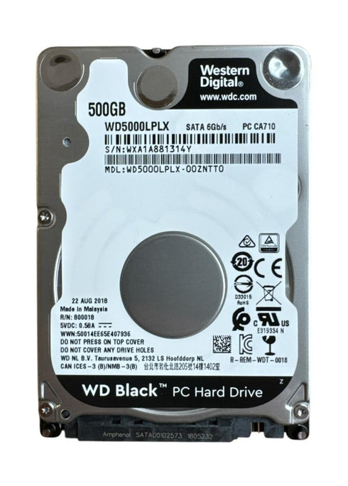 Hårddisk WD Blue 2.5" HDD (500gb) (beg)