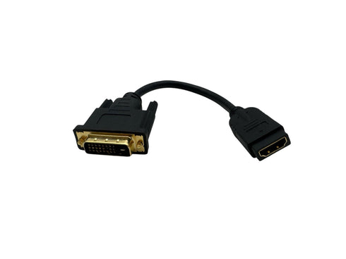 HDMI till DVI-D videokabeladapter – HDMI hona till DVI hane – HDMI till DVI dongel adapterkabel