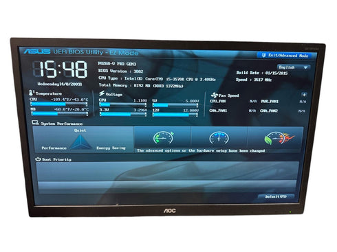 ASUS P8Z68-V PRO GEN3 + Intel Core i5 + 8GB RAM – Begagnat