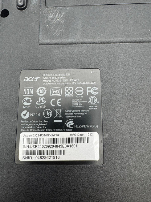 Acer Aspire 5552 AMD K10/ 128GB SSD / Win 10 (beg)