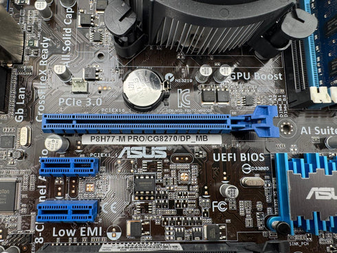 Moderkort Asus P8H77-Intel Core i7 + 8GB RAM – Beg