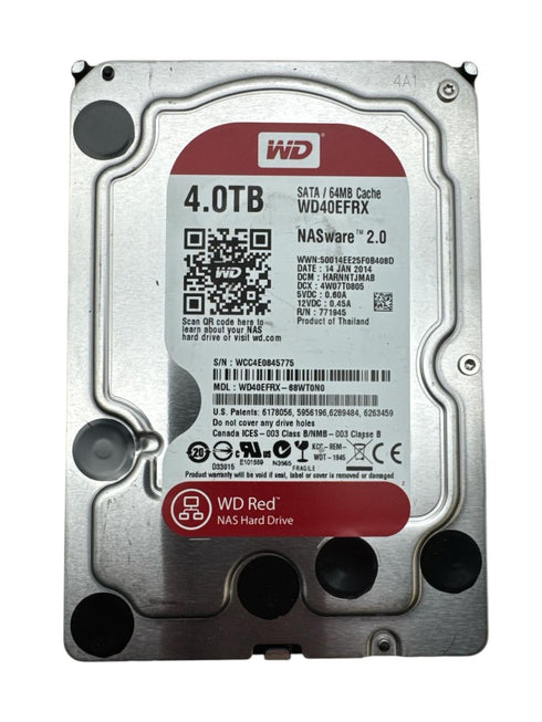 WD Red NAS hårddisk med 4.0TB -3.5 Intern hårddisk (1) (beg)