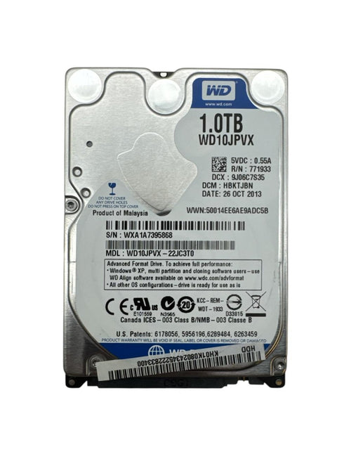 WD Hårddisk 1.0 TB 2.5 HDD Intern hårddisk (beg)