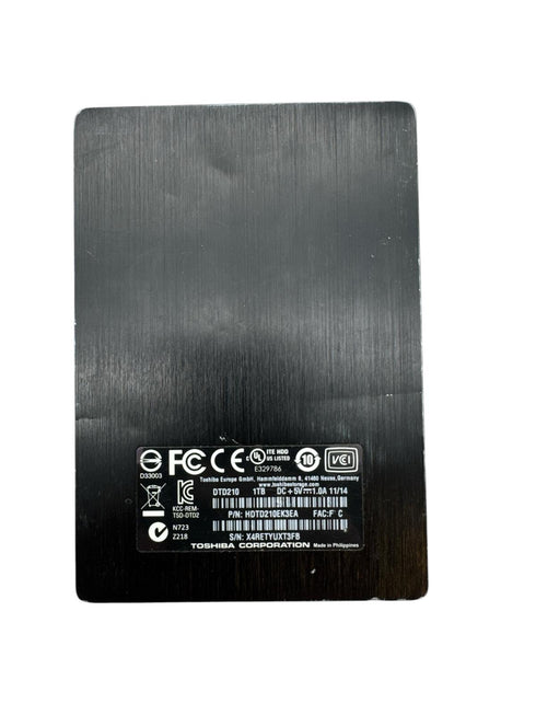 Toshiba 2.5 in USB3.0 Extern HDD-hårddisk (beg)