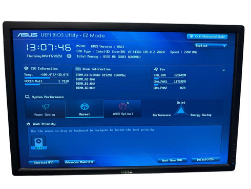 ASUS H87M-pro mATX moderkort med Processor intel core i5-4430s och RAM 8gb (beg)