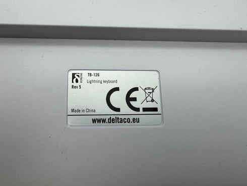 DELTACO lightning-tangentbord för iOS nordisk TB-126 (beg)